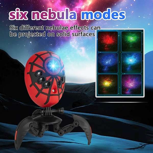 PM-088 Rechargeable D80 LED+Laser Nebula  Light Spider Star Light Projector