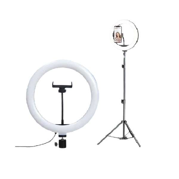 Wolulu AS-32728 14" 3 Mode White LED Ring Light With 2.1m Stand