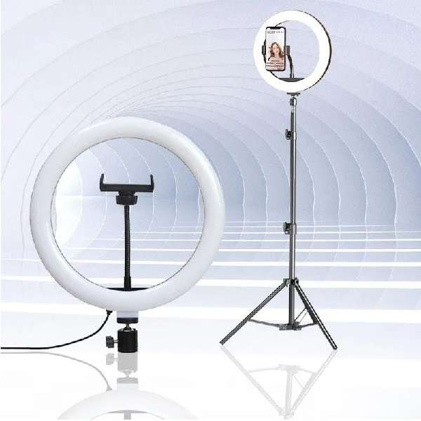 Wolulu AS-32725 10" 3 Mode White LED Ring Light with 2.1m Stand