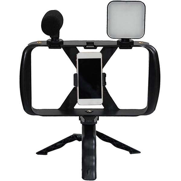 AY-49T Live Broadcast LED Tripod Microphone Lighting Kit