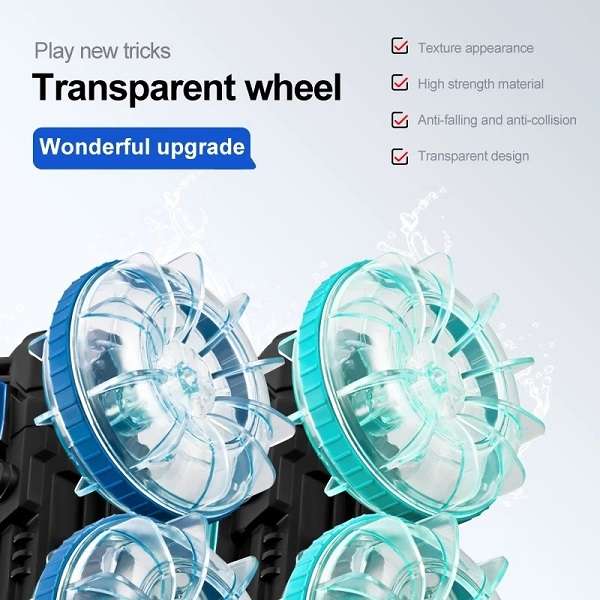 CV-B800-2 Four Wheel Amphibious Stunt RC Car With Dual Remote Control