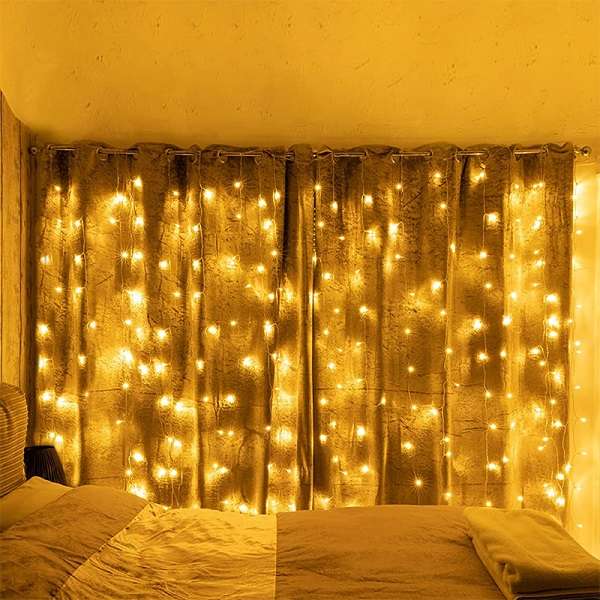 Super Electronics ZYF-128 3m x 2m Warm White Running Waterfall LED Fairy Light