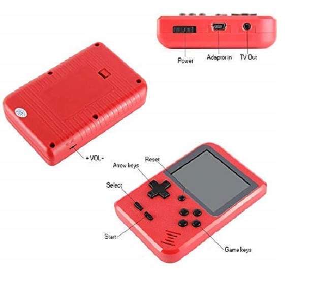 2.8-D 2.8" 400 In 1 Sup Game Console With Remote Control 1020mah Battery