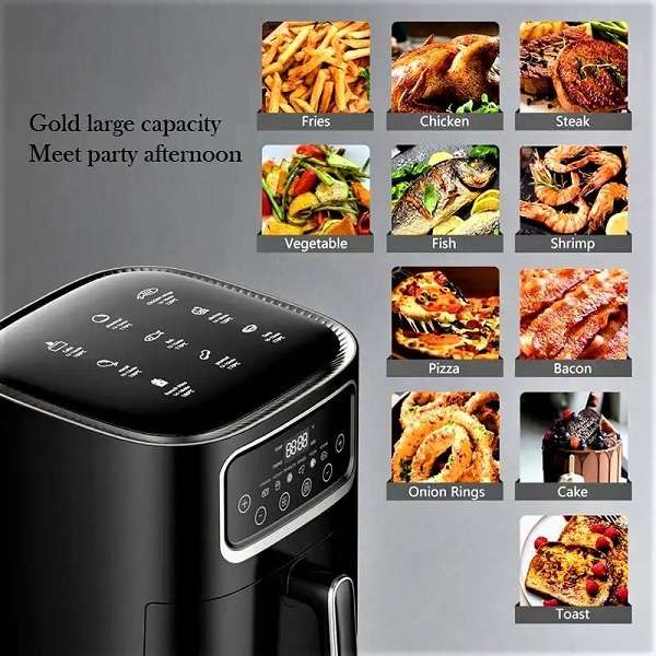 10L Silver Crest Air Fryer 2400w With A Touch Display