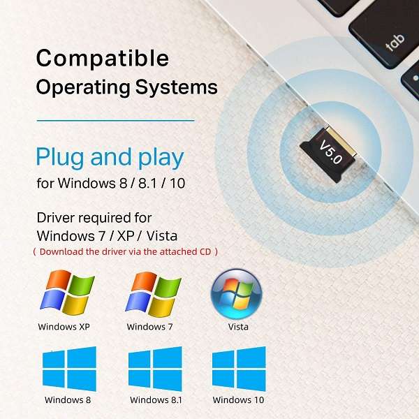 Bluetooth 5.0 Wireless Dongle For PC