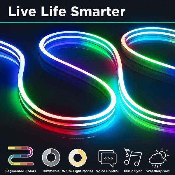 Aerbes AB-D10 5M RGB USB Low Voltage Bluetooth LED Strip Light 5V LED Lamp App
