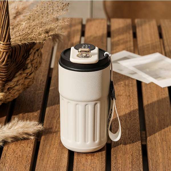 450ml Stainless Steel Vaccum Mug With Temperature Digital Display