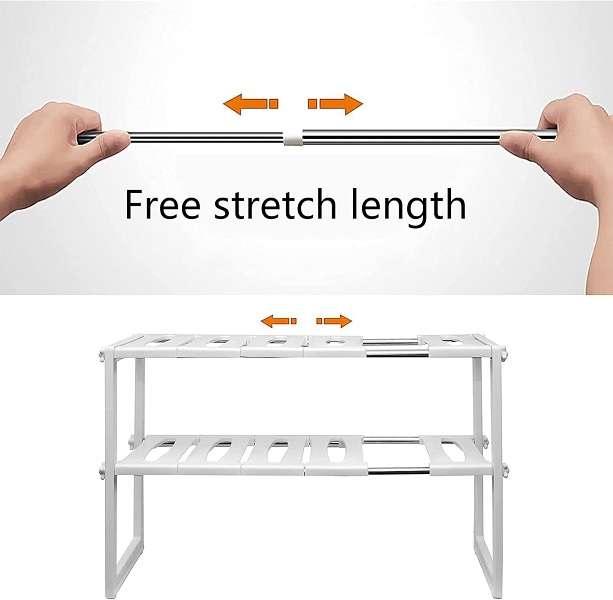 2-Layer Kitchen Storage Rack 50-70cm HFXQ