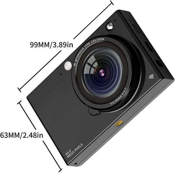 Super Electronics D7 4K Wifi Digital Camera 64mp