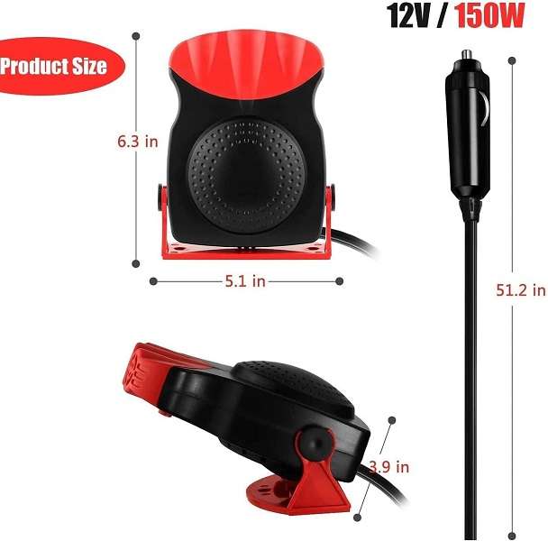 12V 200W Hot And Cold Fan For Vehicles