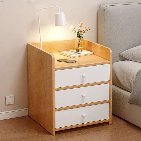 Bedside Table With Three Drawer