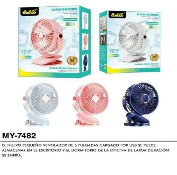 MY-7482Rechargeable Clip On Fan 5 Speed Mode