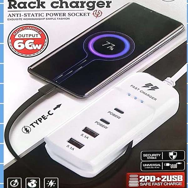 AB-PC08 Aerbes 66W Power Socket Plug with Type Charger Cable