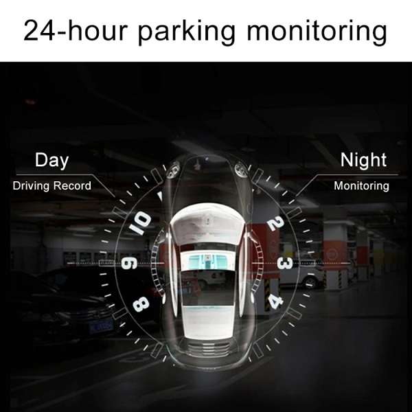 Baihuo MY-7120 DVR 1080P Full HD Dashboard Rearview Mirror Camera