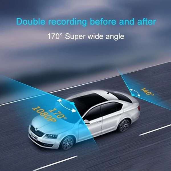 Baihuo MY-7120 DVR 1080P Full HD Dashboard Rearview Mirror Camera