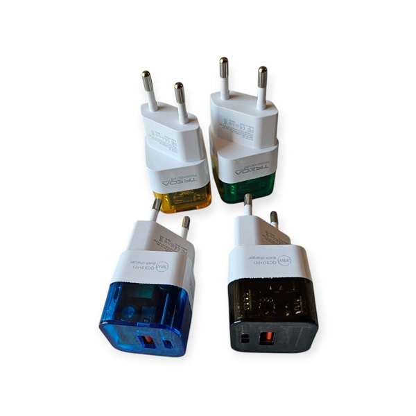 Treqa CS-237PD 38W USB + PD Charging Head With Type C To Lightning Cable