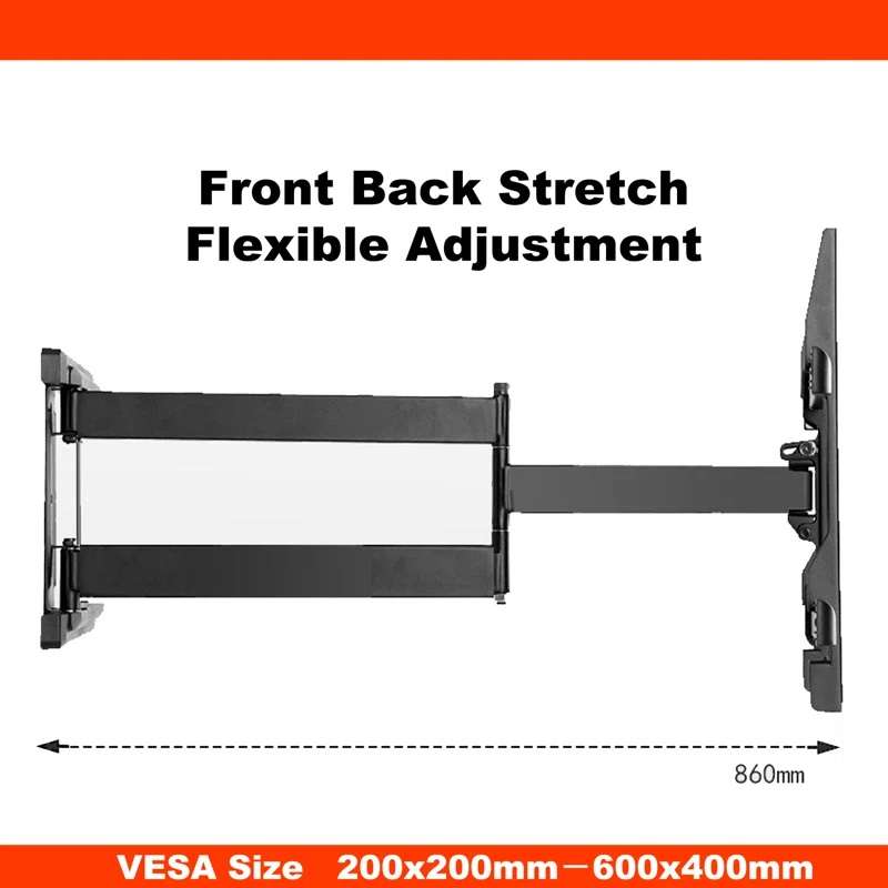 A2 Full Motion Cantilever Mount TV Bracket 40-75"