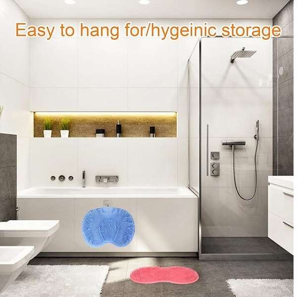 JG20375696 Silicone Shower Foot and Back Scrub