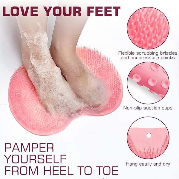 JG20375696 Silicone Shower Foot and Back Scrub