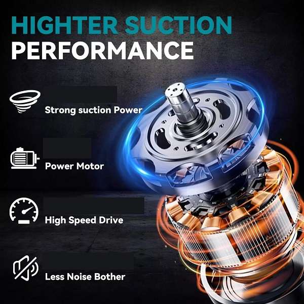 Brushless Motor Lithium 62V Battery Rechargeable Vacuum Cleaner 400W