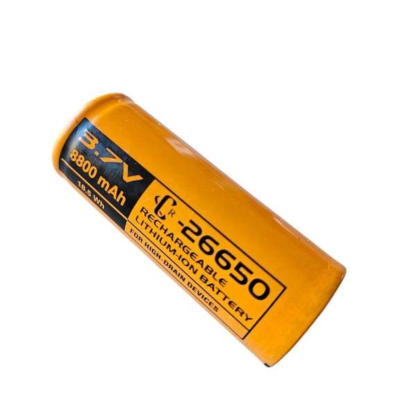26650 3.7V Rechargeable 18.5 Wh Lithium-ion Battery 8800mAh