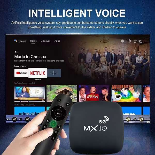 MX10 5G 4K Ultra HD TV Box 2GB+16GB