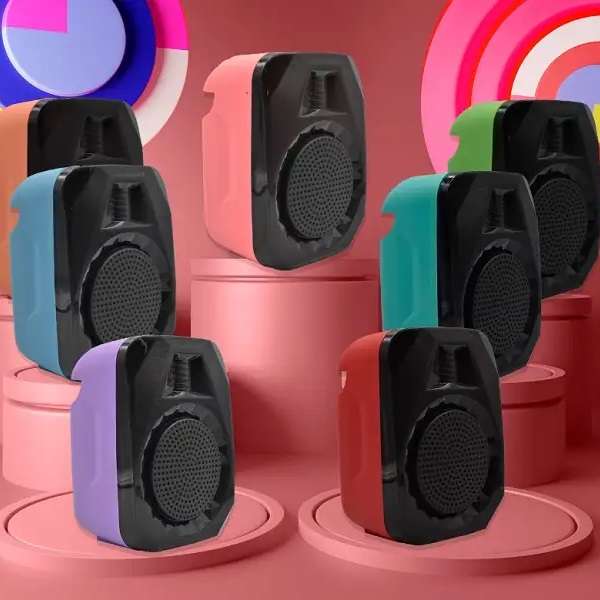 MS-3604BT 5 Light Mode Portable Bluetooth Speaker 7"