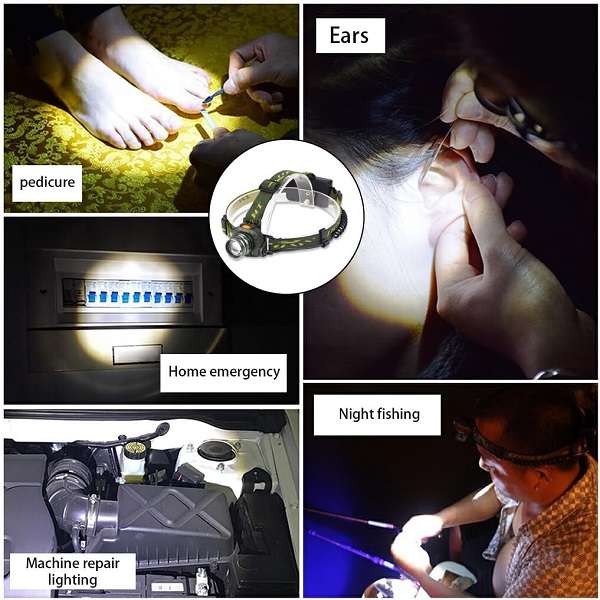 183755 Rechargeable And Battery Operated LED Headlamp