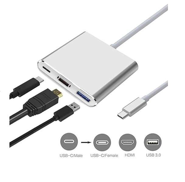 Tangka TK-H141 Type C To  HDMI + USB 3.0 +Type C Adapter Cable