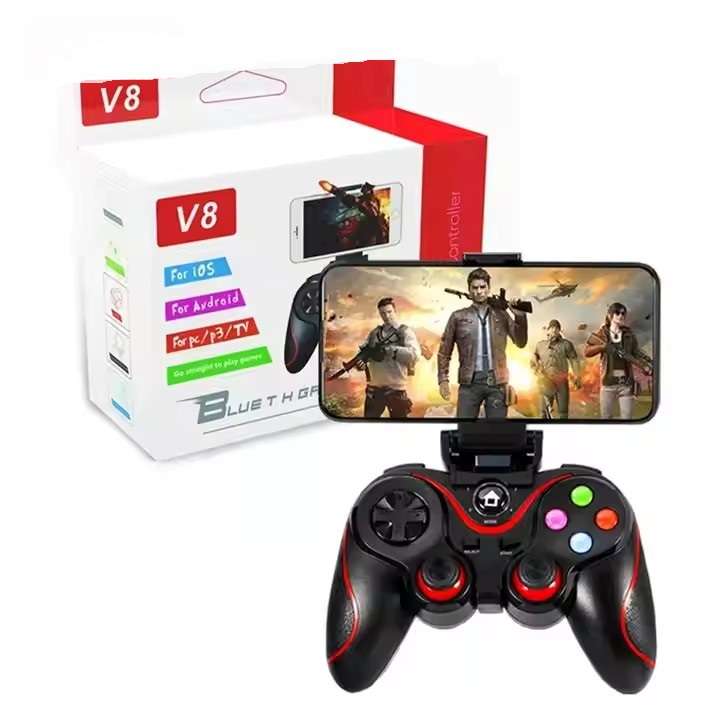 LY-V8 Bluetooth 5.0 Game Controller With Mobile Phone Holder