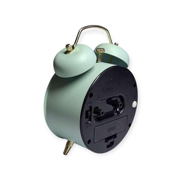 6038-2 Retro Mini Battery Alarm Clock