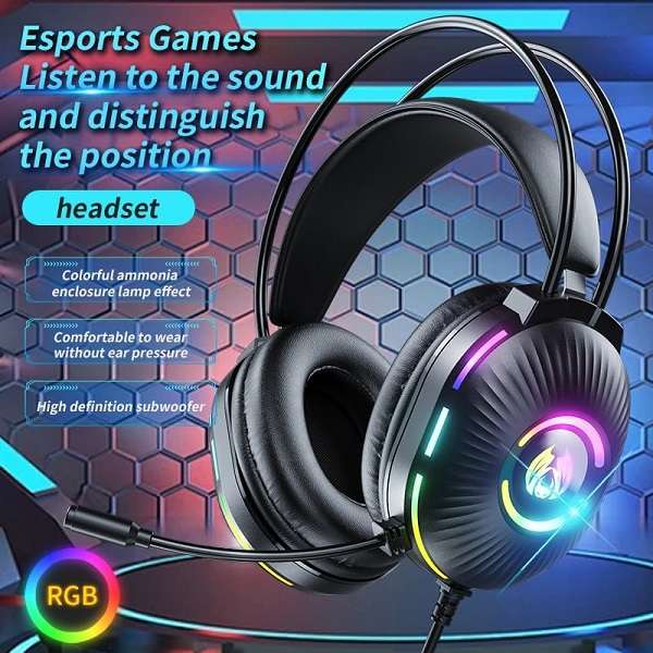 H83E-sports Headset Gaming Wired 7.1Channel Headset