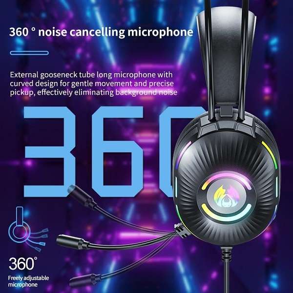 H83E-sports Headset Gaming Wired 7.1Channel Headset