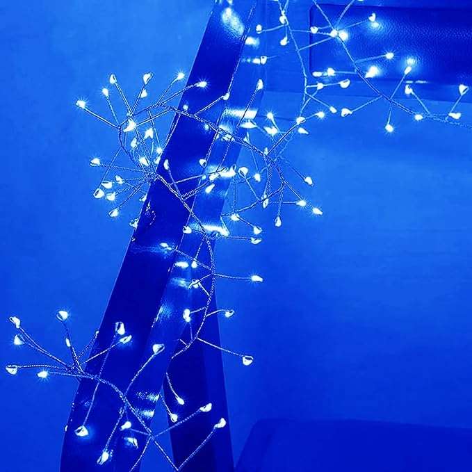 ZYF-D255 50m Firecracker Copper Wire 1000LI P44 With Remote Control 220V Blue
