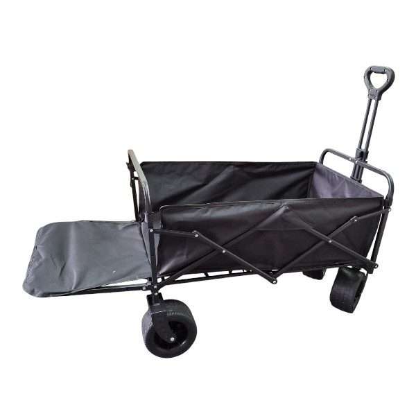 TC-801 Compact Foldable Camping Trolley With 2 Bottle Holders