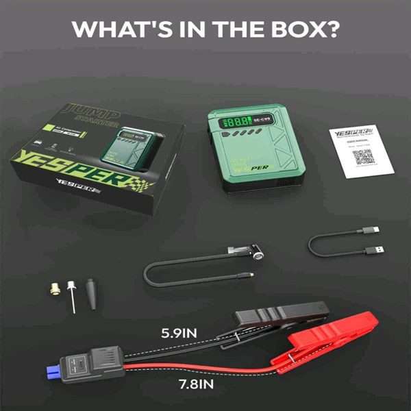 SE-C99 Multi-Function Car Jump Starter with Air Compressor