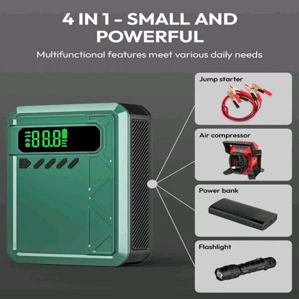 SE-C99 Multi-Function Car Jump Starter with Air Compressor