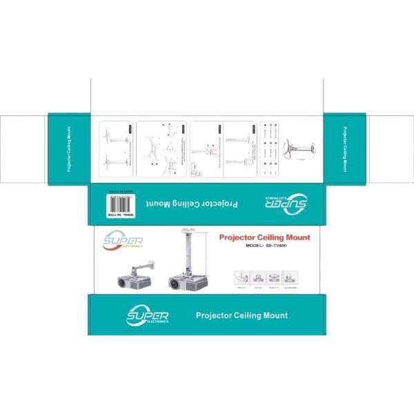 SE-TV600 Adjustable  Projector Ceiling Mount  Bracket