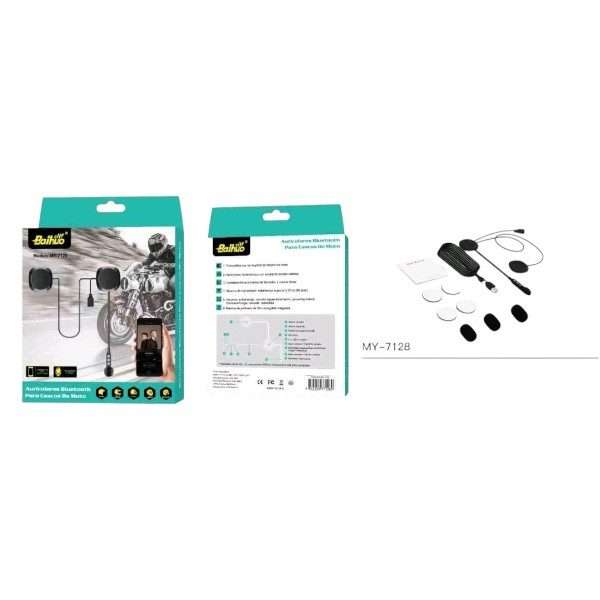 Baihuo MY-7128  Bluetooth Headphones With Microphone for Motorcycle Helmet