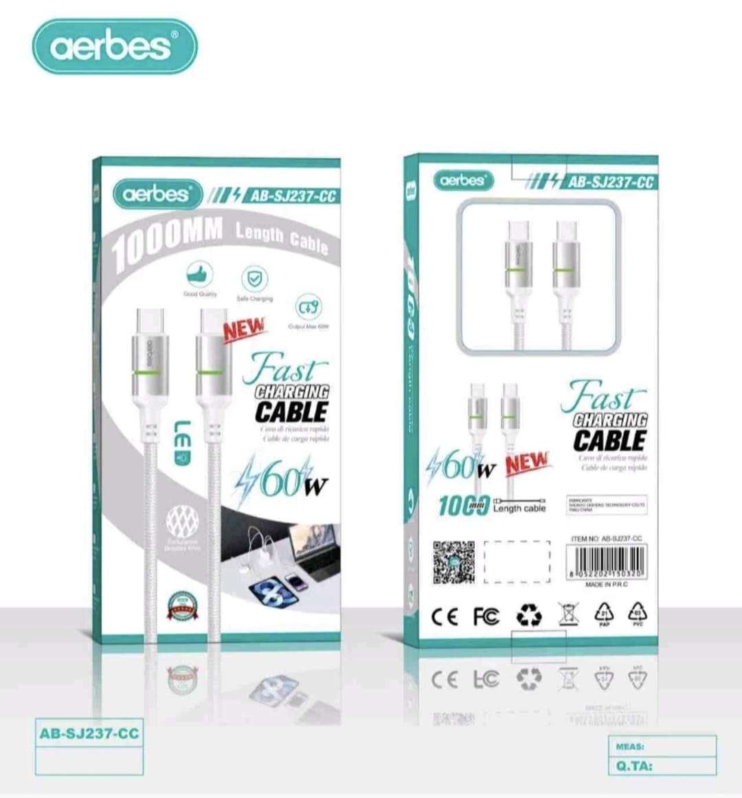 AB-SJ237-CC Aerbes 60W PD Cable 1m