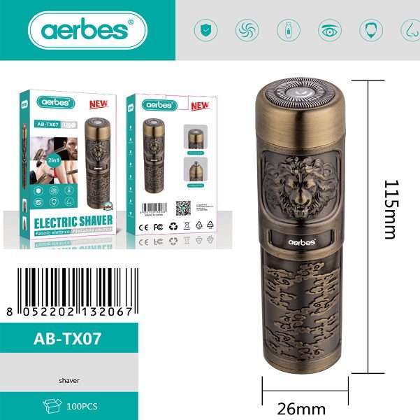 Aerbes AB-TX07 2 in 1 Electric Shaver