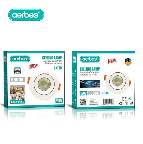 Aerbes AB-Z1158 LED 6500k 5W Ceiling Lamp