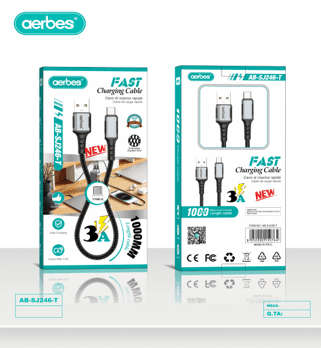 AB-SJ246-T Aerbes 3A Type C Cable 1m