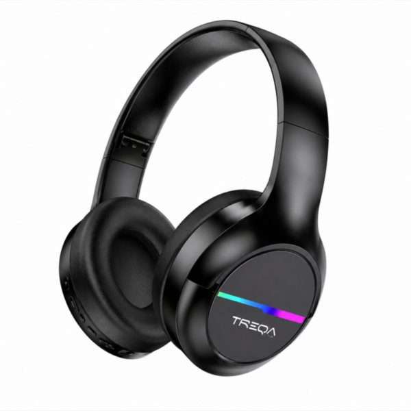 TREQA XH-647 Wireless Bluetooth Headset  HiFi Stereo Over-Ear Headphones with Built-in Microphone