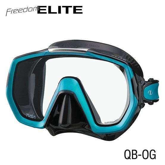 Tusa Tusa Mask - Freedom Elite - Black/Fishtail Blue