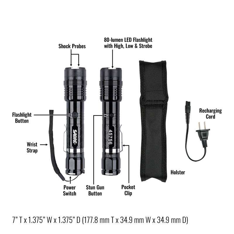 Sabre SABRE Tactical Stun Gun with LED Flashlight
