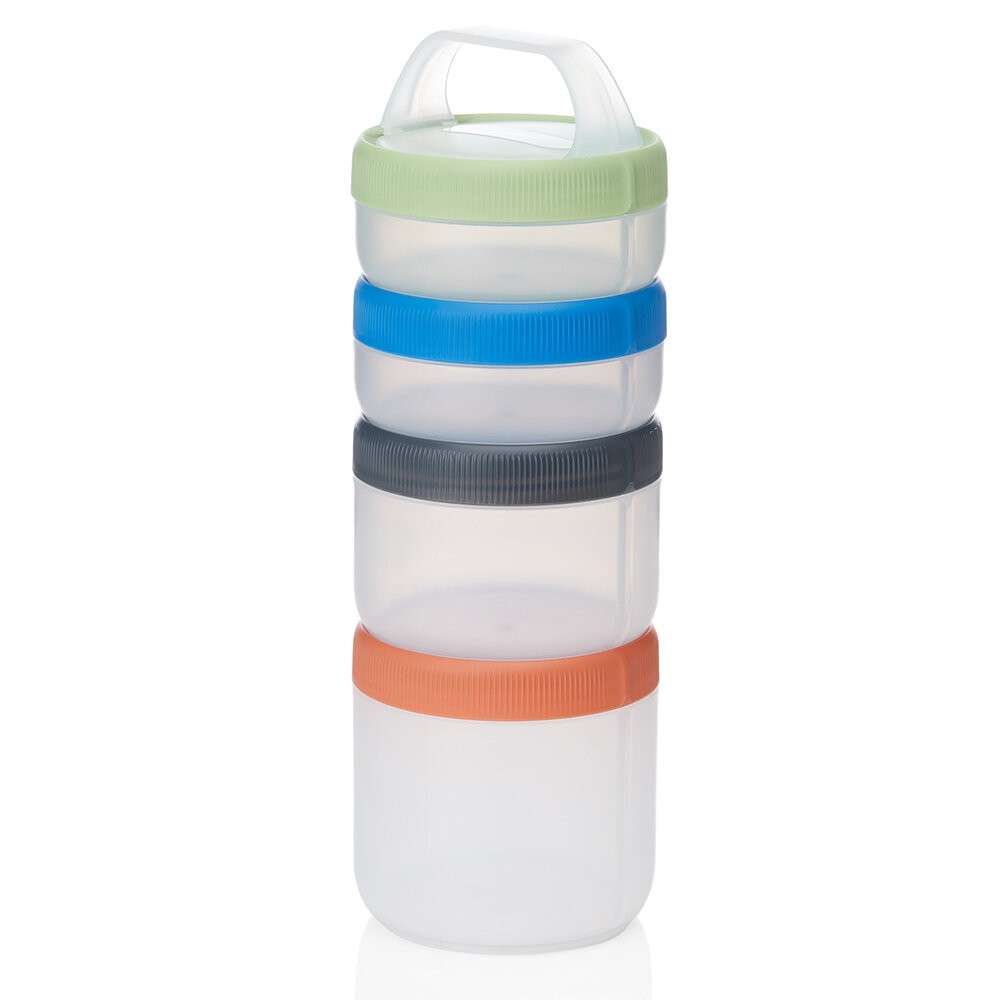 Human Gear STAX LARGE 4 PACK CLEAR/SPECTRUM