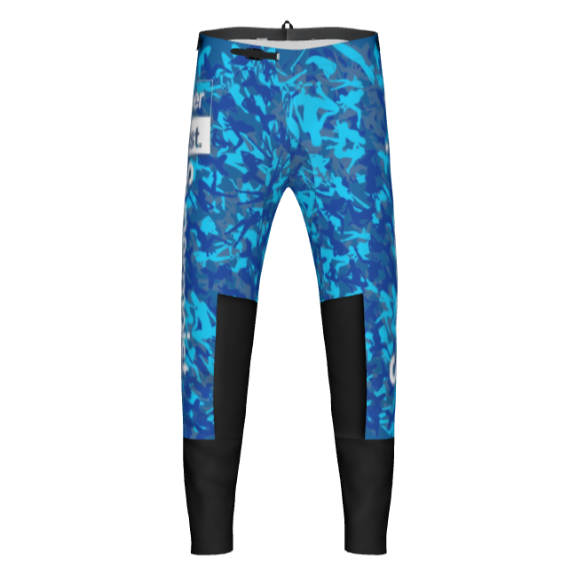 Supermoist Supermoist Blue Stripper Camo Riding Pants - 34
