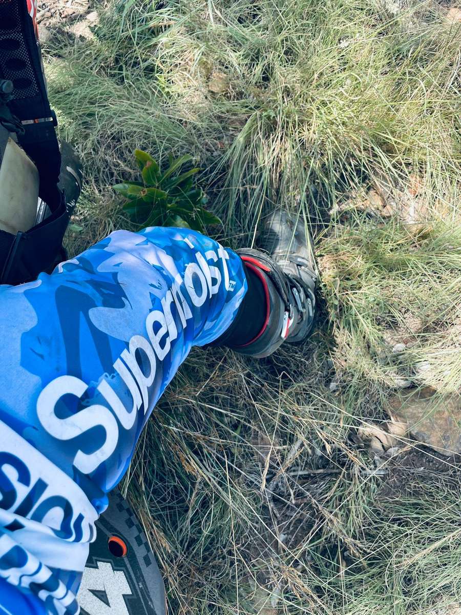 Supermoist Supermoist Blue Stripper Camo Riding Pants - 34