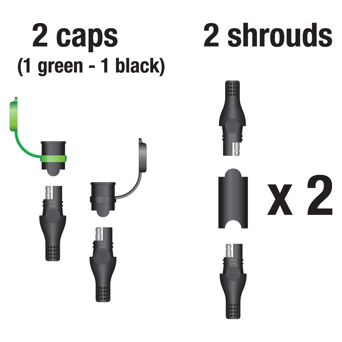 Optimate REPLACEMENT CAPS SAE CON